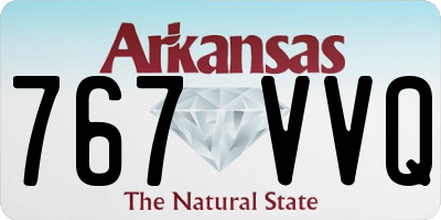 AR license plate 767VVQ
