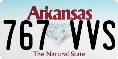 AR license plate 767VVS