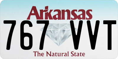 AR license plate 767VVT