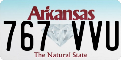 AR license plate 767VVU