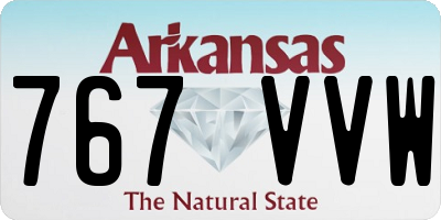 AR license plate 767VVW