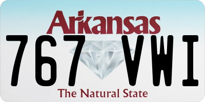 AR license plate 767VWI
