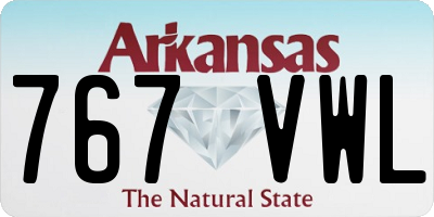 AR license plate 767VWL
