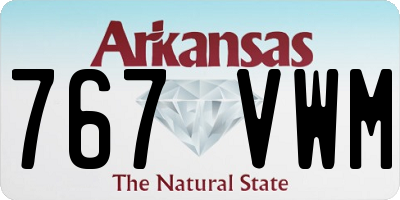 AR license plate 767VWM