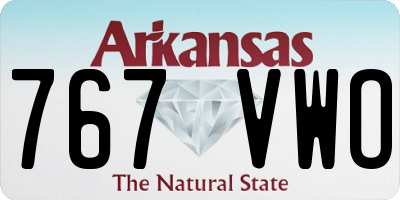 AR license plate 767VWO