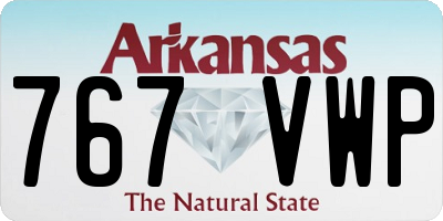 AR license plate 767VWP