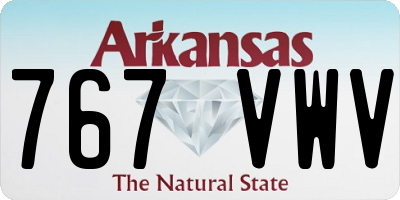 AR license plate 767VWV