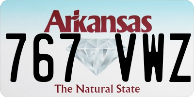 AR license plate 767VWZ