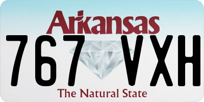 AR license plate 767VXH