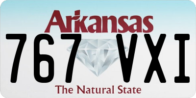 AR license plate 767VXI