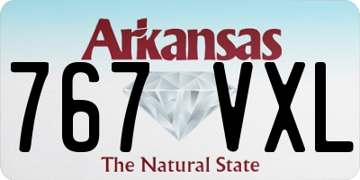 AR license plate 767VXL