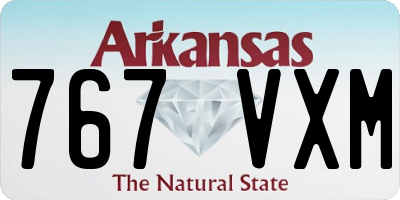AR license plate 767VXM