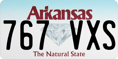 AR license plate 767VXS