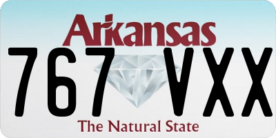 AR license plate 767VXX