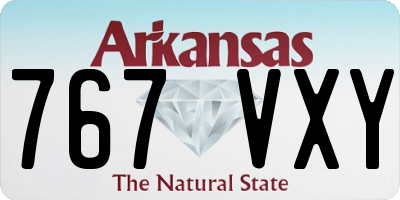 AR license plate 767VXY