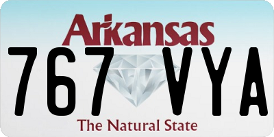 AR license plate 767VYA