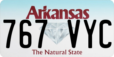 AR license plate 767VYC