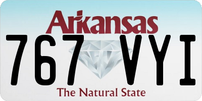 AR license plate 767VYI