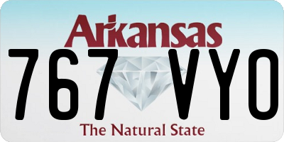 AR license plate 767VYO