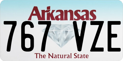 AR license plate 767VZE