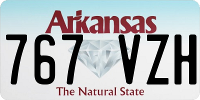 AR license plate 767VZH