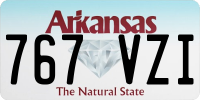 AR license plate 767VZI