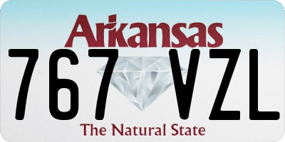 AR license plate 767VZL