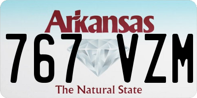 AR license plate 767VZM