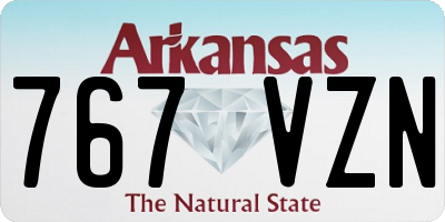 AR license plate 767VZN