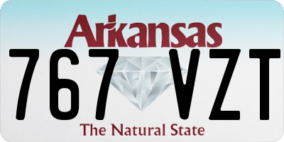 AR license plate 767VZT