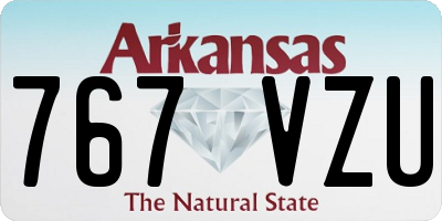 AR license plate 767VZU