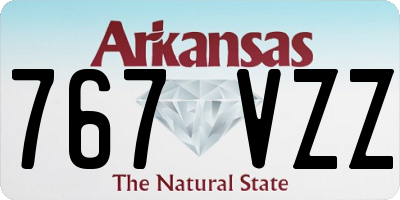 AR license plate 767VZZ