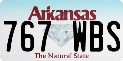AR license plate 767WBS