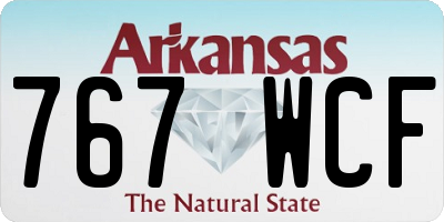 AR license plate 767WCF