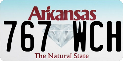 AR license plate 767WCH