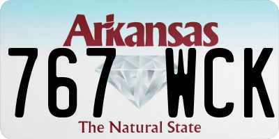 AR license plate 767WCK