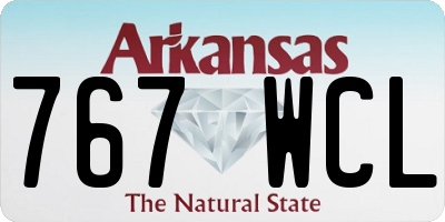 AR license plate 767WCL