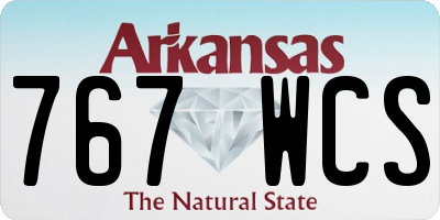 AR license plate 767WCS