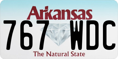 AR license plate 767WDC