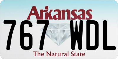 AR license plate 767WDL