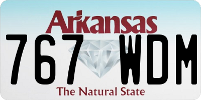 AR license plate 767WDM