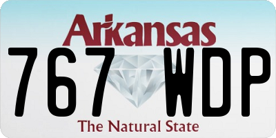AR license plate 767WDP