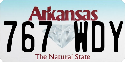 AR license plate 767WDY