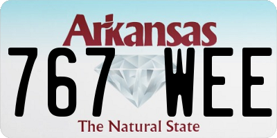 AR license plate 767WEE