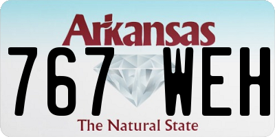 AR license plate 767WEH