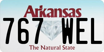 AR license plate 767WEL
