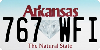 AR license plate 767WFI