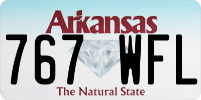 AR license plate 767WFL