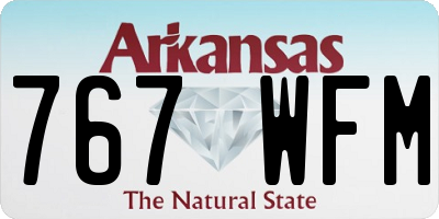 AR license plate 767WFM