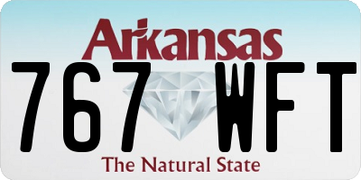 AR license plate 767WFT